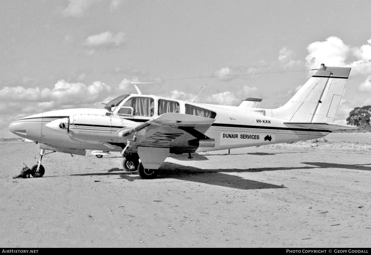 Aircraft Photo of VH-KXK | Beech C55 Baron (95-C55) | Dunair Services | AirHistory.net #117615