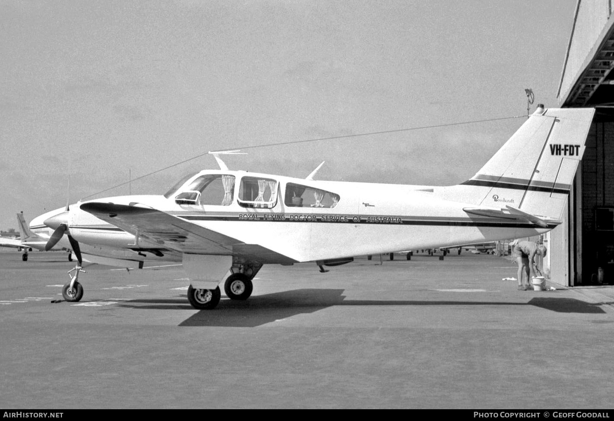 Aircraft Photo of VH-FDT | Beech C55 Baron (95-C55) | Royal Flying Doctor Service - RFDS | AirHistory.net #117634