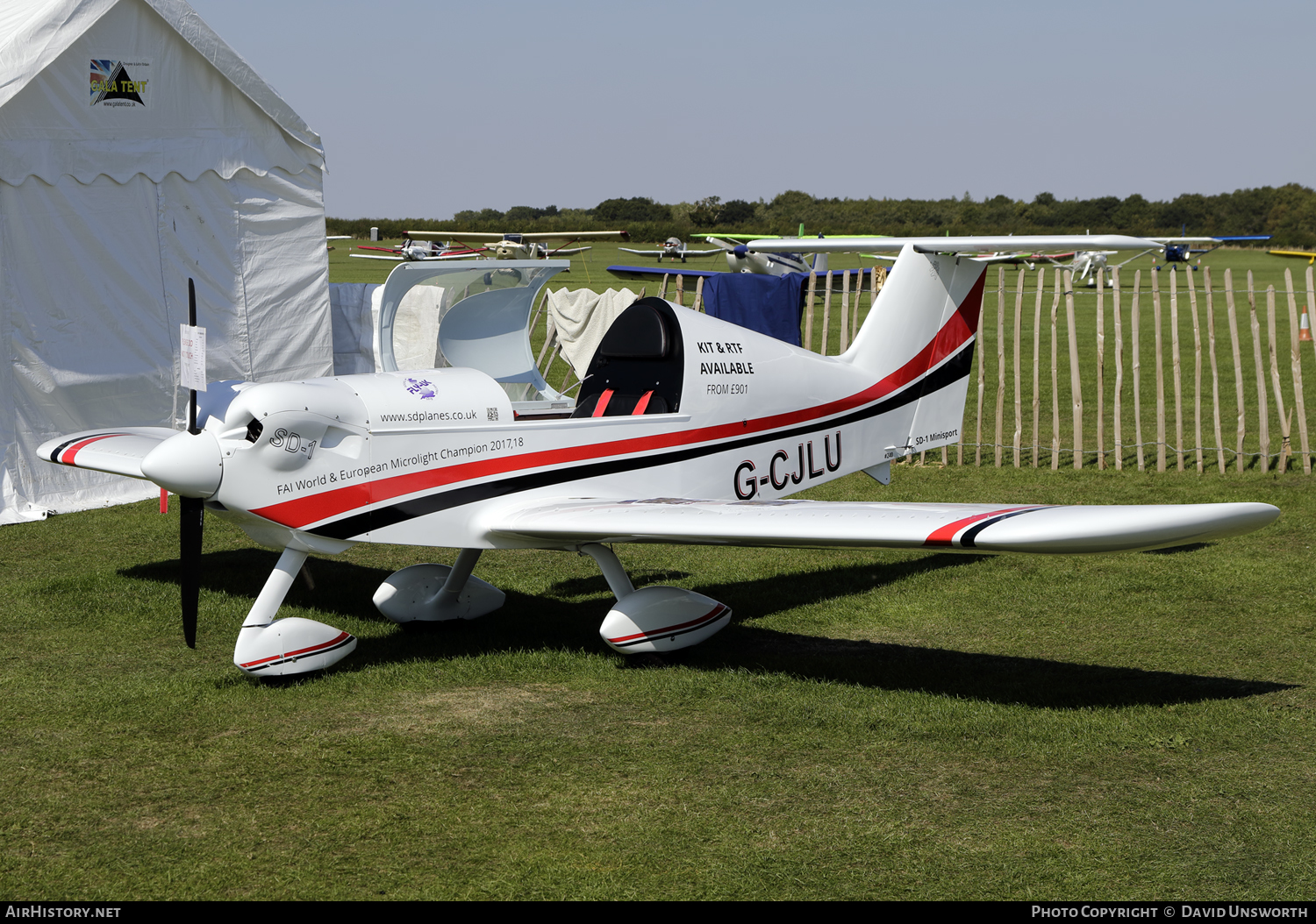 Aircraft Photo of G-CJLU | Spacek SD-1 Minisport TD | AirHistory.net #117649