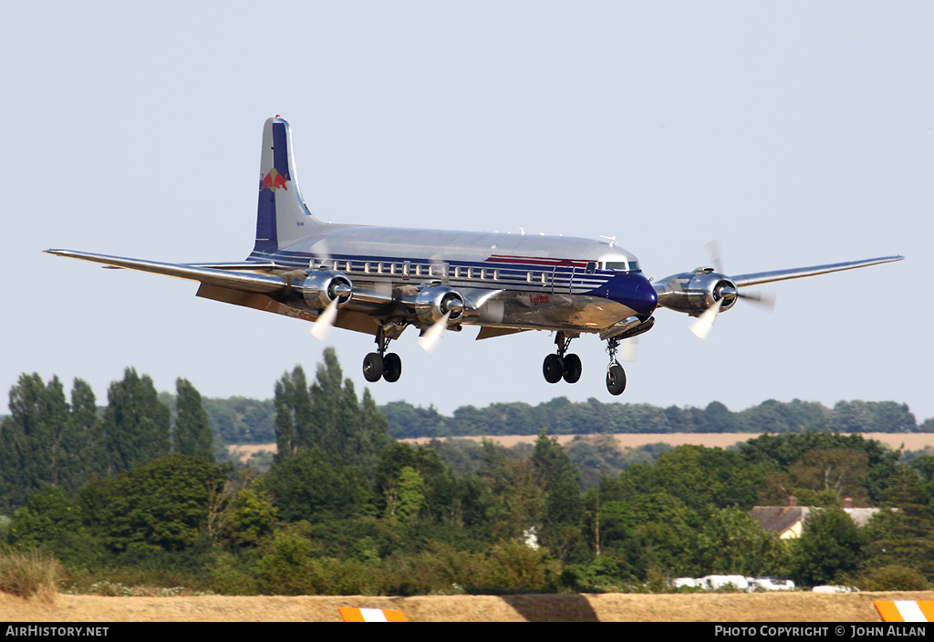 Aircraft Photo of OE-LDM | Douglas DC-6B | Red Bull | AirHistory.net #117737