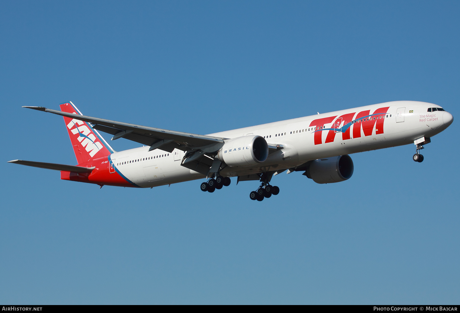 Aircraft Photo of PT-MUI | Boeing 777-32W/ER | TAM Linhas Aéreas | AirHistory.net #117764