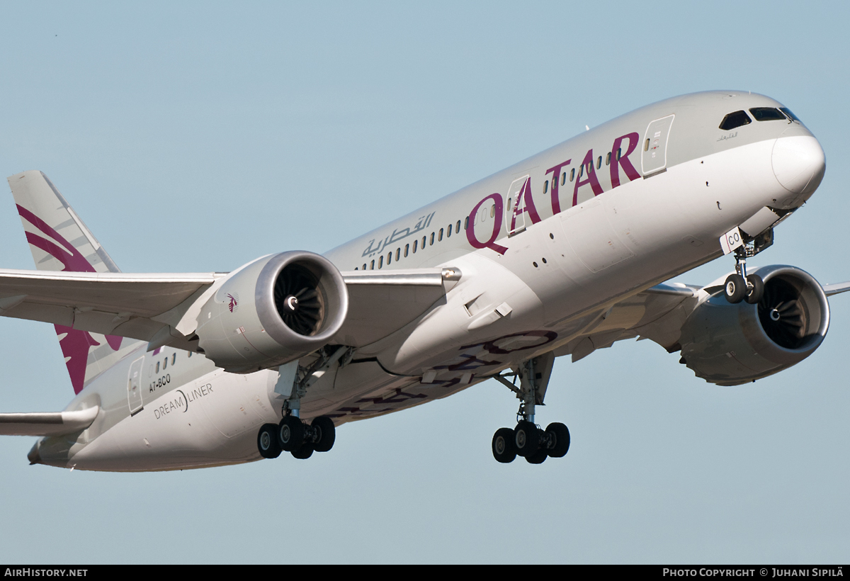 Aircraft Photo of A7-BCO | Boeing 787-8 Dreamliner | Qatar Airways | AirHistory.net #117825