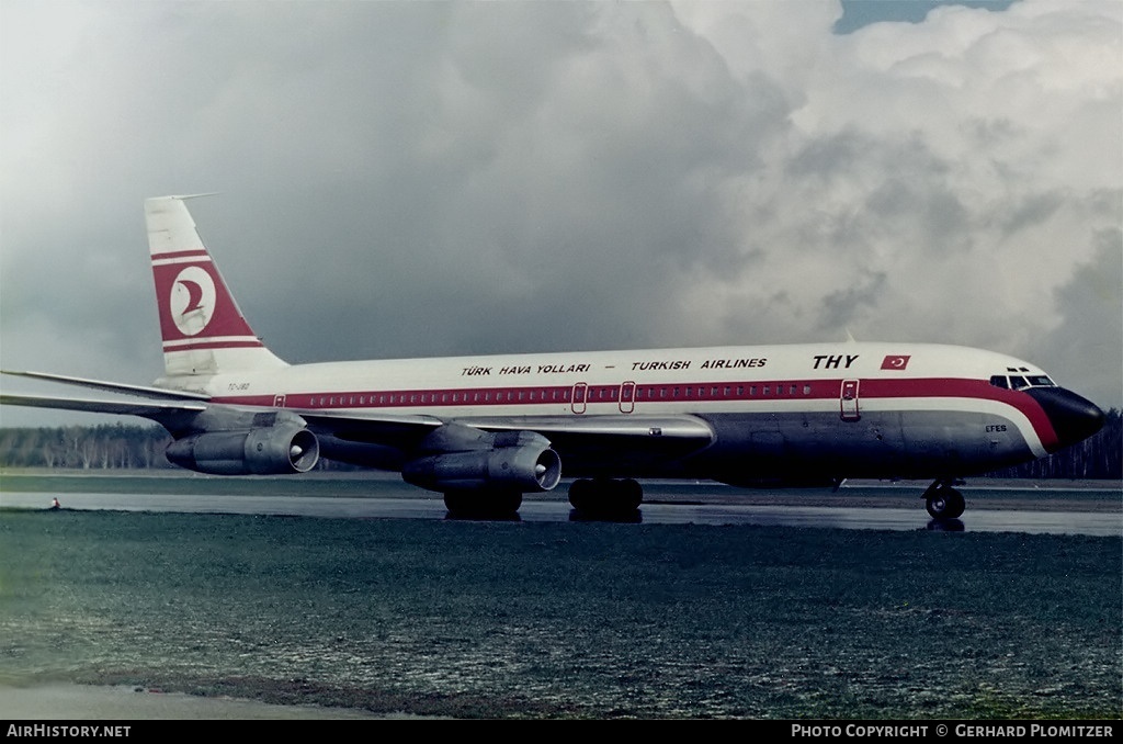 Aircraft Photo of TC-JBD | Boeing 707-121(B) | THY Türk Hava Yolları - Turkish Airlines | AirHistory.net #117889