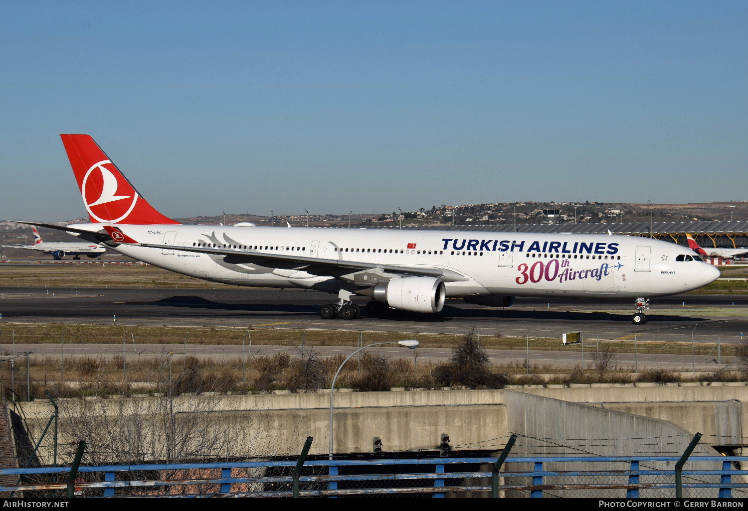 Aircraft Photo of TC-LNC | Airbus A330-303 | Turkish Airlines | AirHistory.net #117900