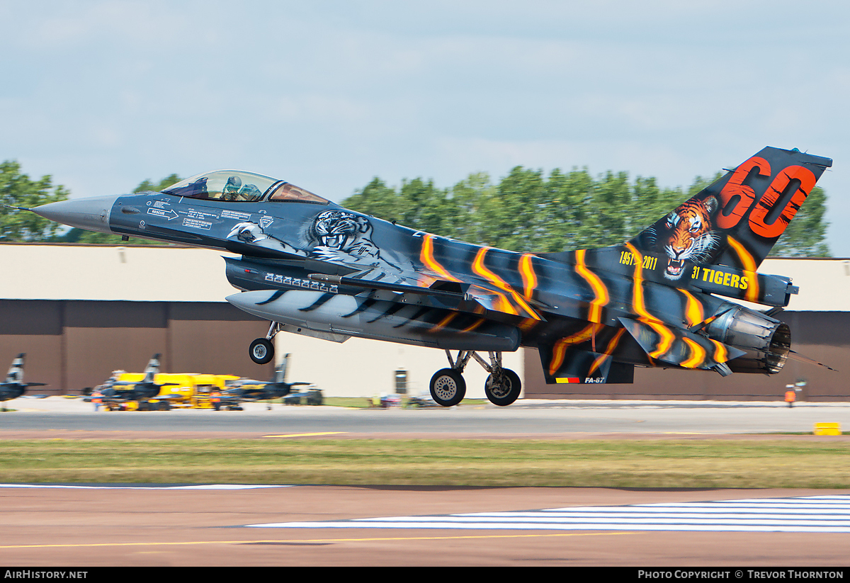 Aircraft Photo of FA-87 | General Dynamics F-16AM Fighting Falcon | Belgium - Air Force | AirHistory.net #117939