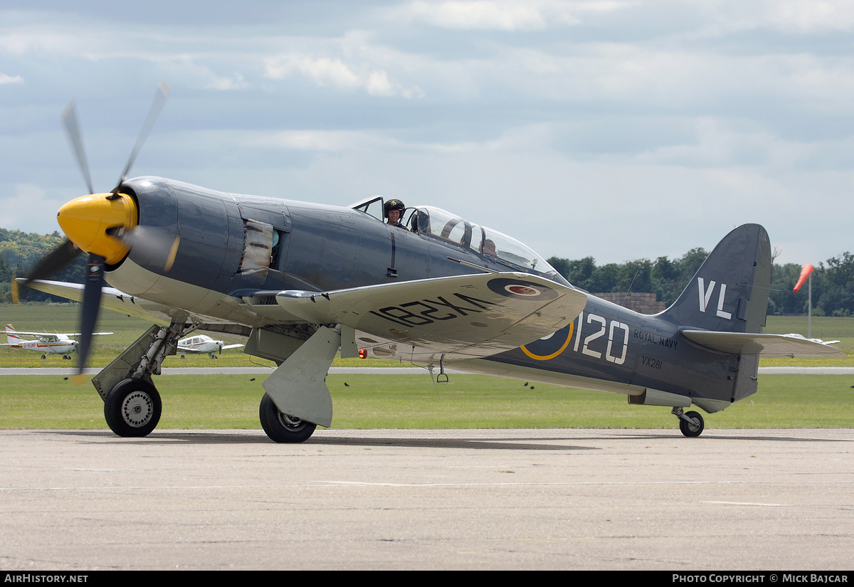 Aircraft Photo of G-RNHF / VX281 | Hawker Sea Fury T20 | UK - Navy | AirHistory.net #117941