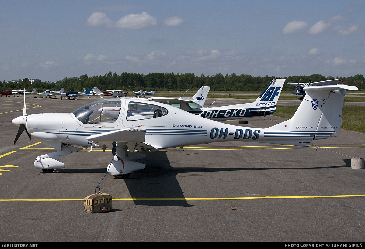 Aircraft Photo of OH-DDS | Diamond DA40D Diamond Star TDI | Polyteknikkojen Ilmailukerho | AirHistory.net #117952