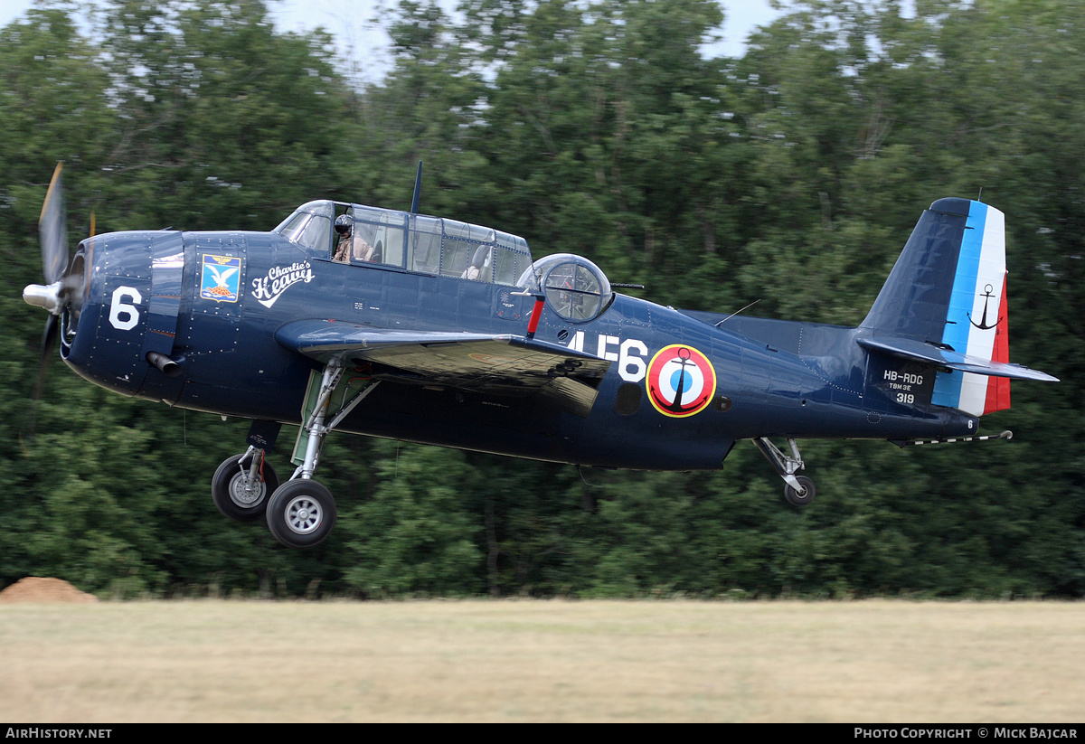 Aircraft Photo of HB-RDG / 319 | Grumman TBM-3E Avenger | France - Navy | AirHistory.net #117965