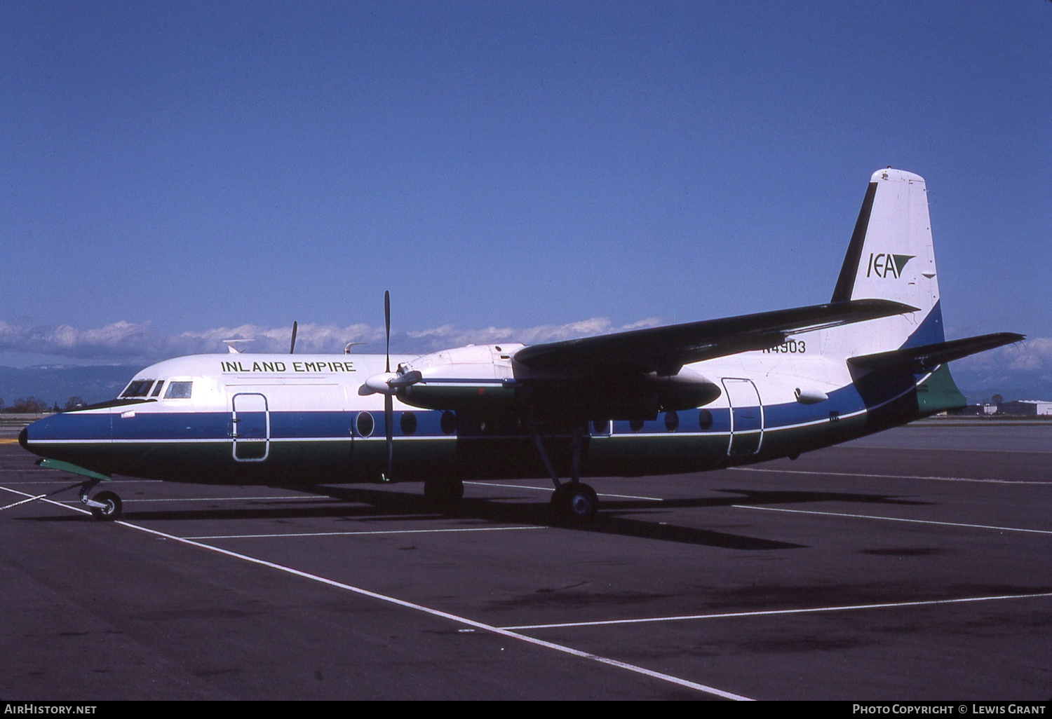 Aircraft Photo of N4903 | Fairchild F-27B | Inland Empire Airlines | AirHistory.net #118076