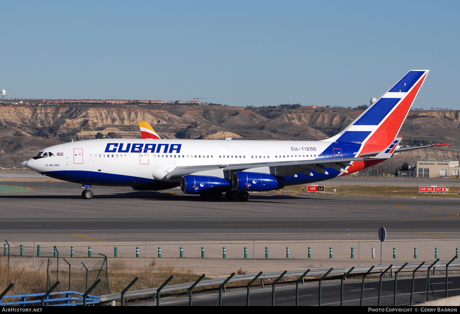 Aircraft Photo of CU-T1250 | Ilyushin Il-96-300 | Cubana | AirHistory.net #118104