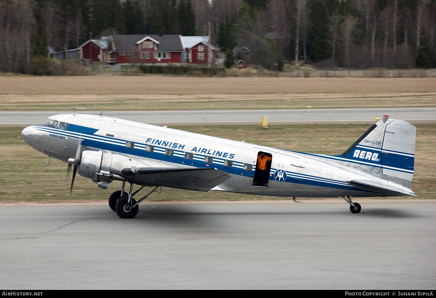 Aircraft Photo of OH-LCH | Douglas DC-3(CF) | Airveteran | Aero Oy - Finnish Airlines | AirHistory.net #118108