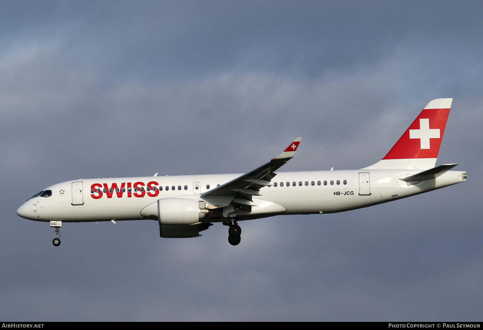 Aircraft Photo of HB-JCG | Bombardier CSeries CS300 (BD-500-1A11) | Swiss International Air Lines | AirHistory.net #118144