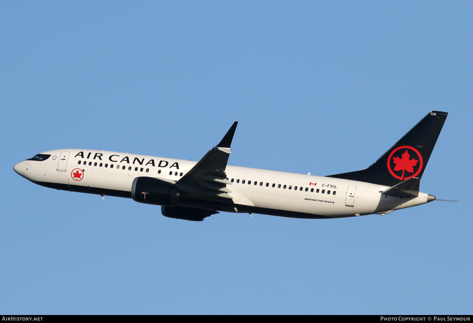 Aircraft Photo of C-FSIL | Boeing 737-8 Max 8 | Air Canada | AirHistory.net #118152