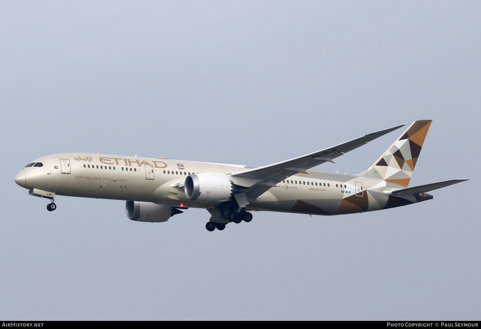 Aircraft Photo of A6-BLM | Boeing 787-9 Dreamliner | Etihad Airways | AirHistory.net #118184
