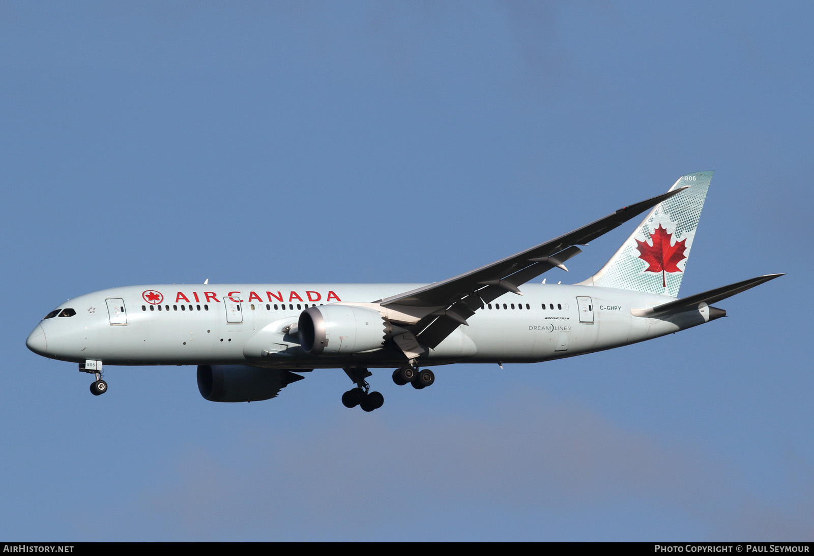 Aircraft Photo of C-GHPY | Boeing 787-8 Dreamliner | Air Canada | AirHistory.net #118193