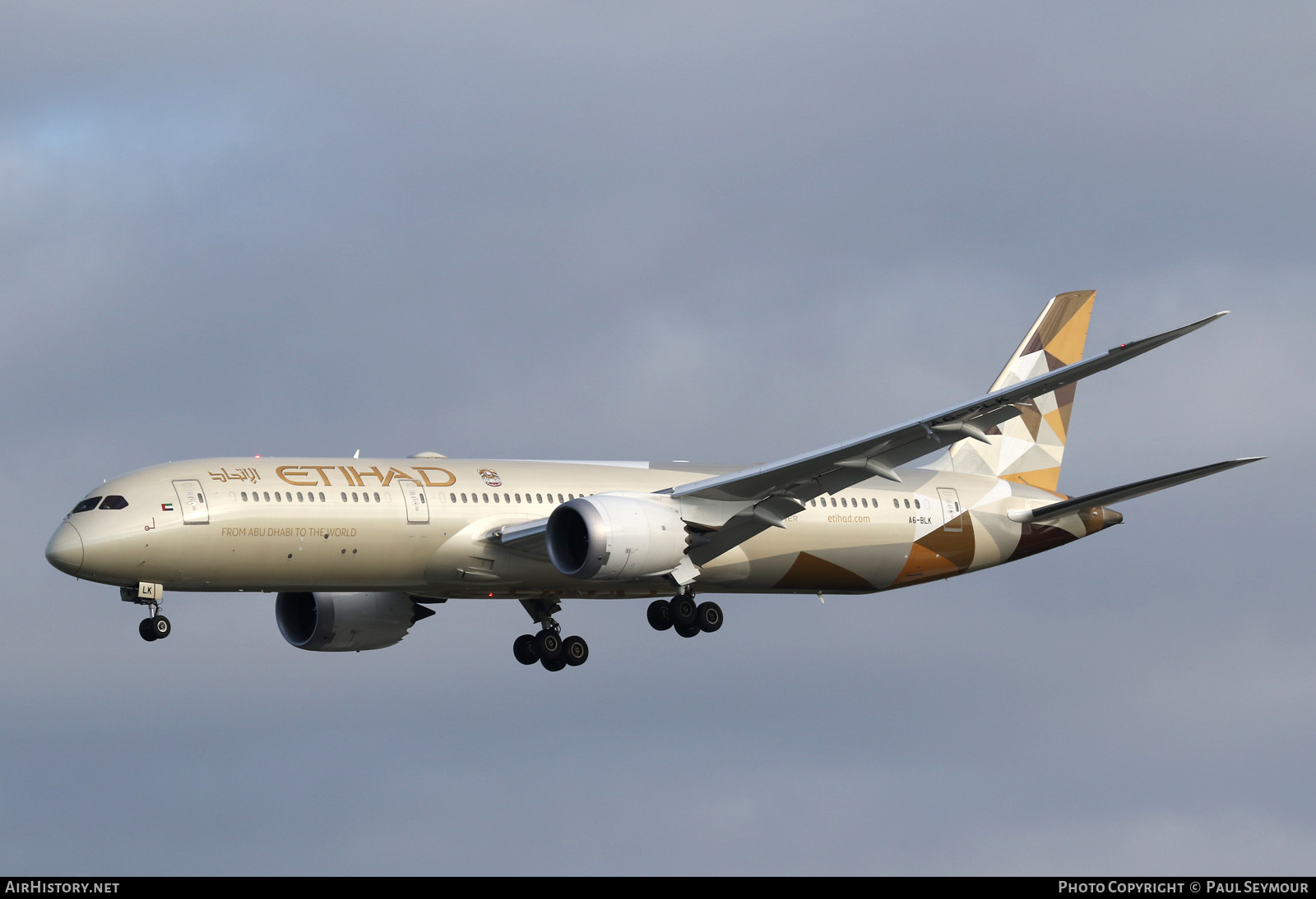 Aircraft Photo of A6-BLK | Boeing 787-9 Dreamliner | Etihad Airways | AirHistory.net #118195