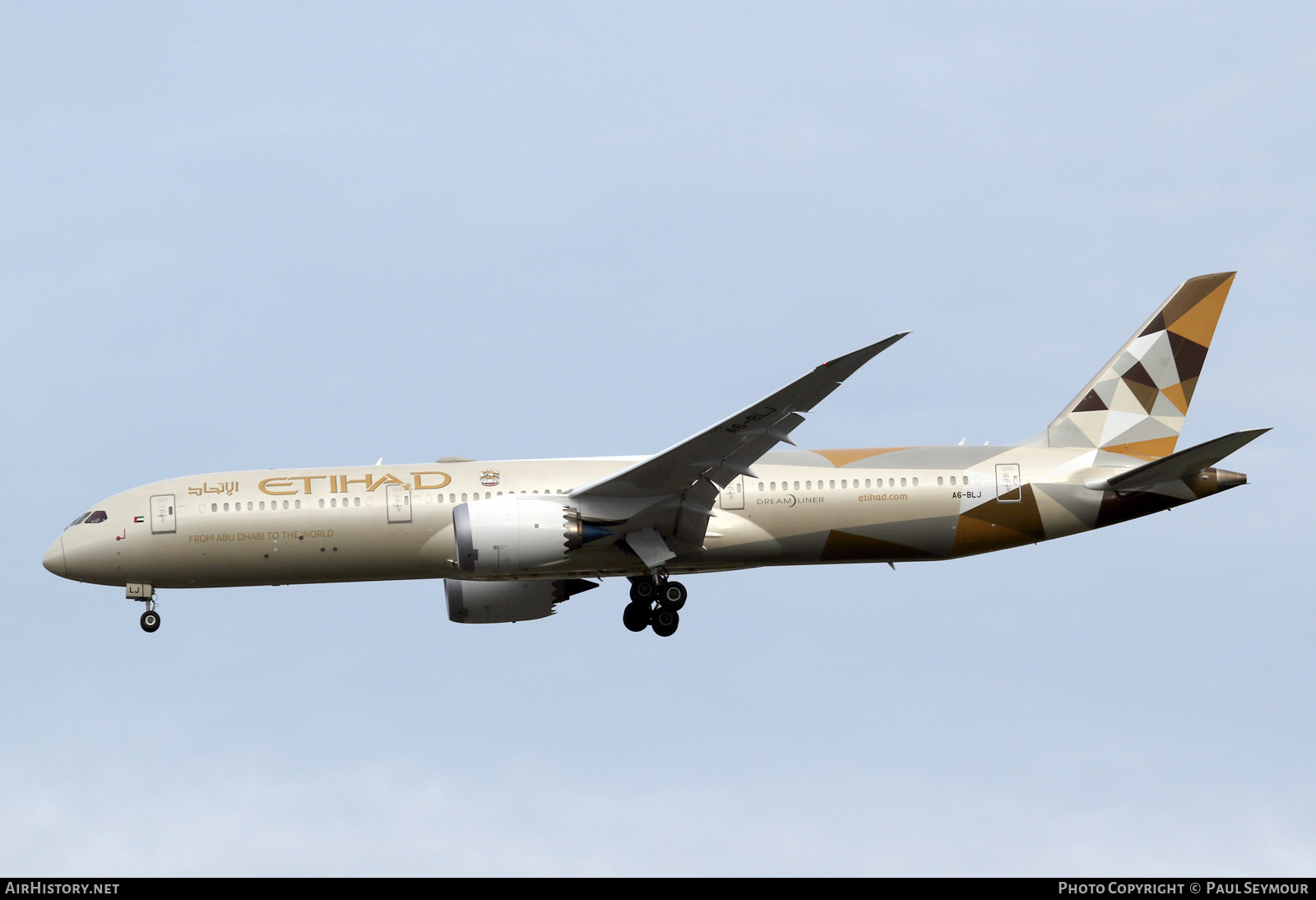 Aircraft Photo of A6-BLJ | Boeing 787-9 Dreamliner | Etihad Airways | AirHistory.net #118212