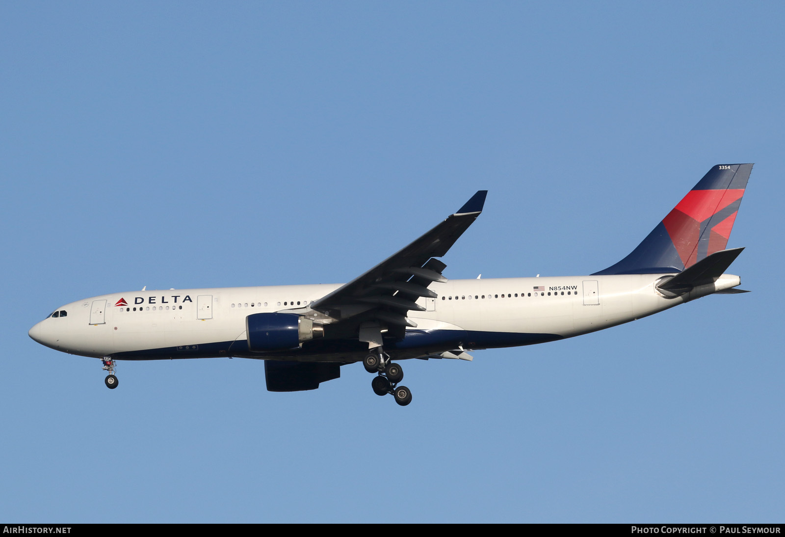 Aircraft Photo of N854NW | Airbus A330-223 | Delta Air Lines | AirHistory.net #118214
