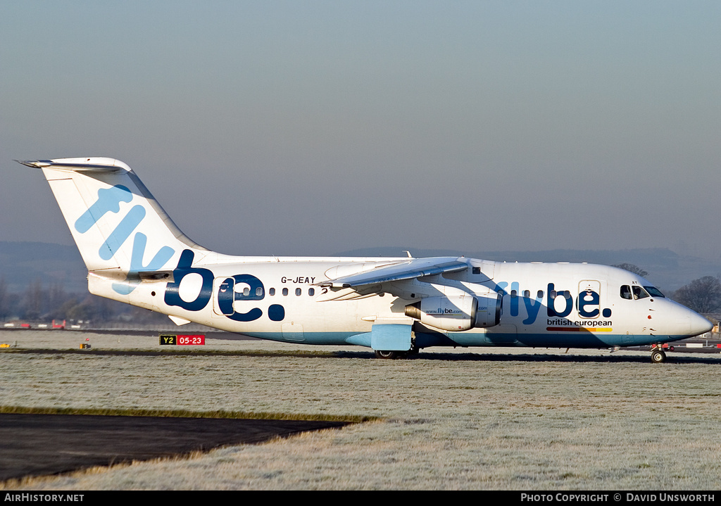 Aircraft Photo of G-JEAY | British Aerospace BAe-146-200 | Flybe - British European | AirHistory.net #118261