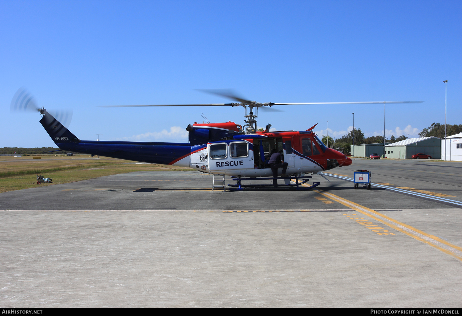 Aircraft Photo of VH-ESD | Bell 412HP | Queensland Government Air - QGAir | AirHistory.net #118300