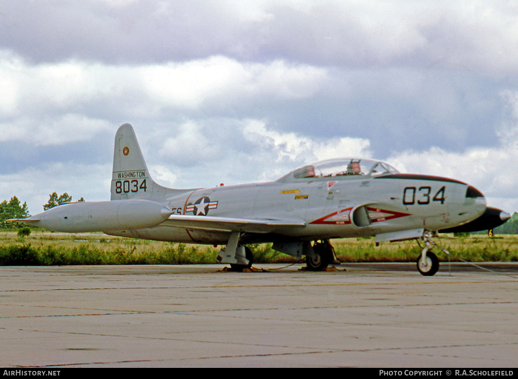 Aircraft Photo of 138034 | Lockheed T-33B | USA - Marines | AirHistory.net #118320