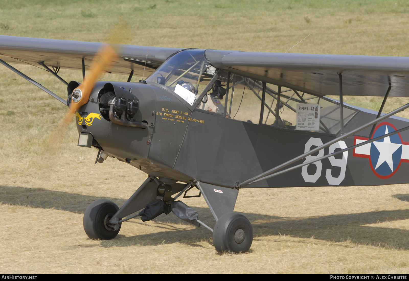 Aircraft Photo of N3ZM / 31305 | Piper J-3C-65 Cub | USA - Air Force | AirHistory.net #118420
