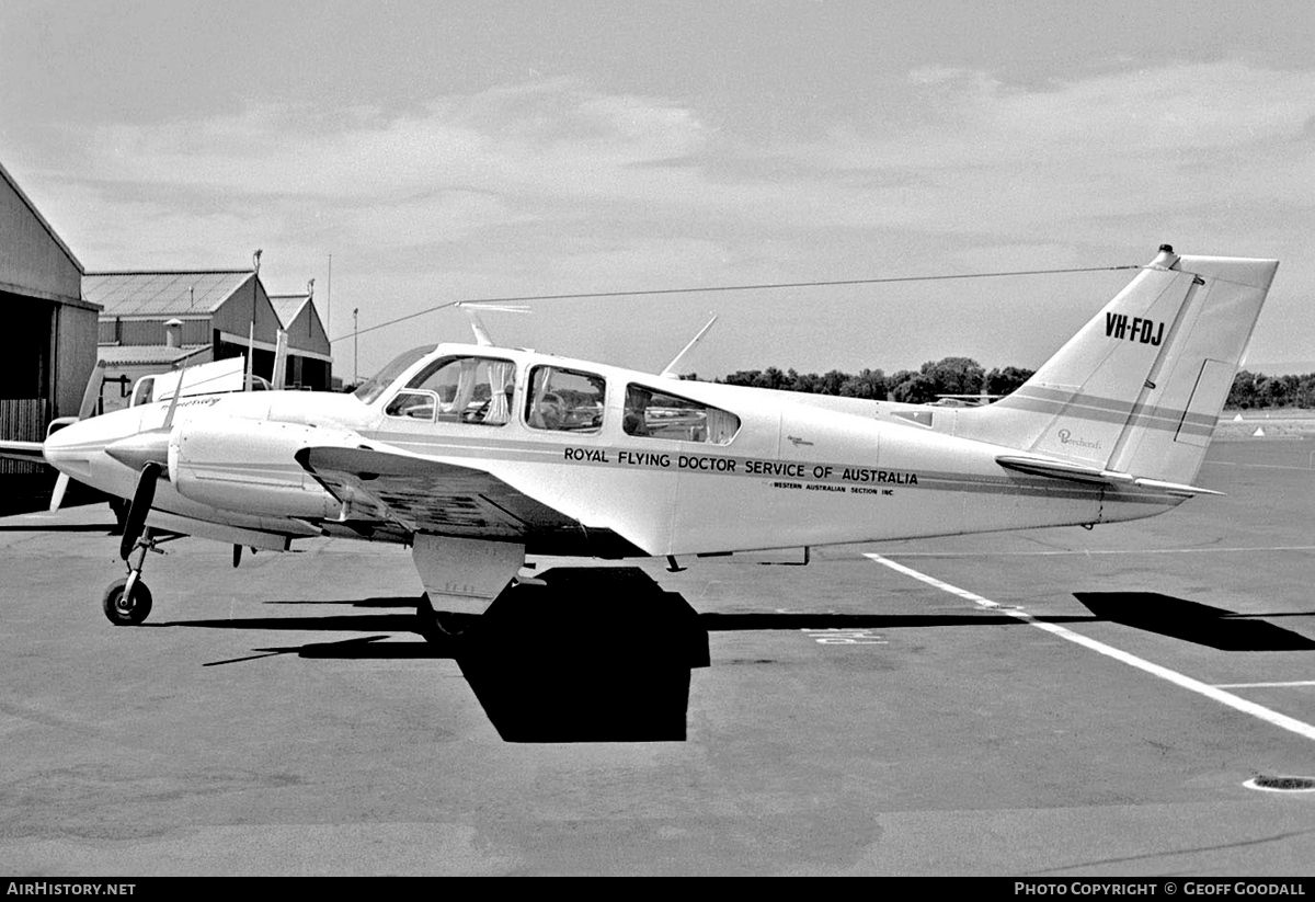 Aircraft Photo of VH-FDJ | Beech C55 Baron (95-C55) | Royal Flying Doctor Service - RFDS | AirHistory.net #118472