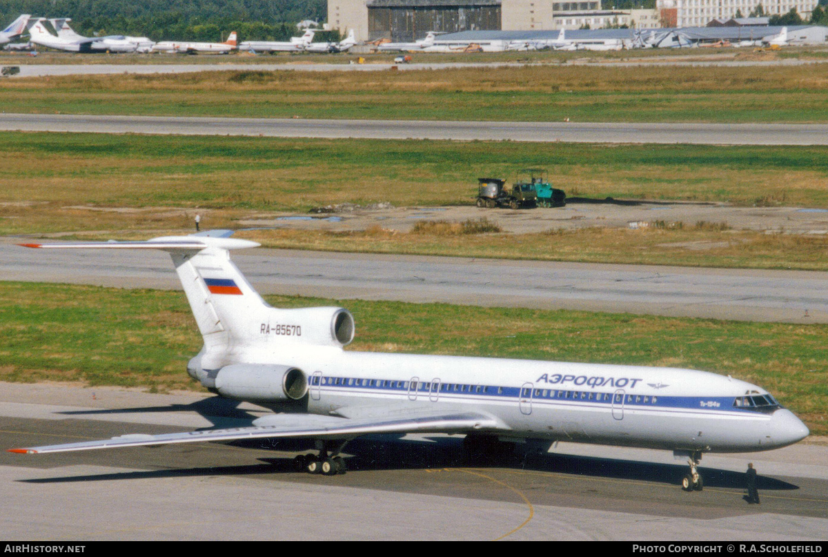 Aircraft Photo of RA-85670 | Tupolev Tu-154M | Aeroflot | AirHistory.net #118500