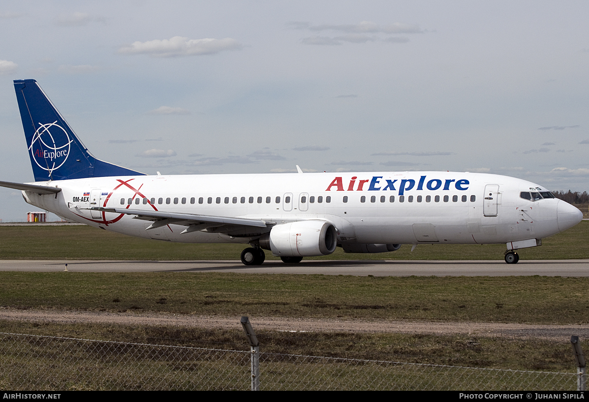 Aircraft Photo of OM-AEX | Boeing 737-4Y0 | AirExplore - Axe | AirHistory.net #118512