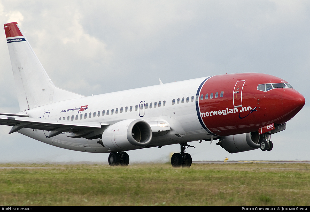 Aircraft Photo of LN-KHB | Boeing 737-31S | Norwegian | AirHistory.net #118585