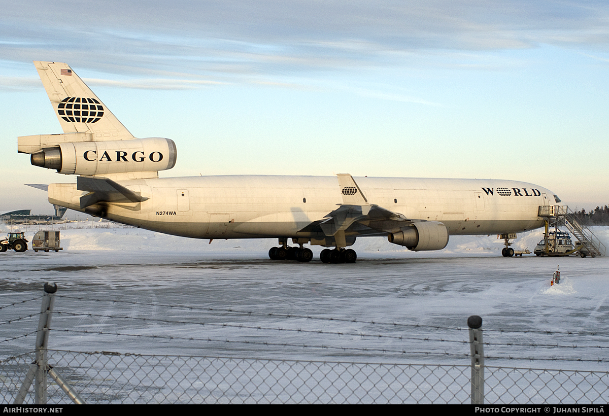 Aircraft Photo of N274WA | McDonnell Douglas MD-11F | World Airways Cargo | AirHistory.net #118586