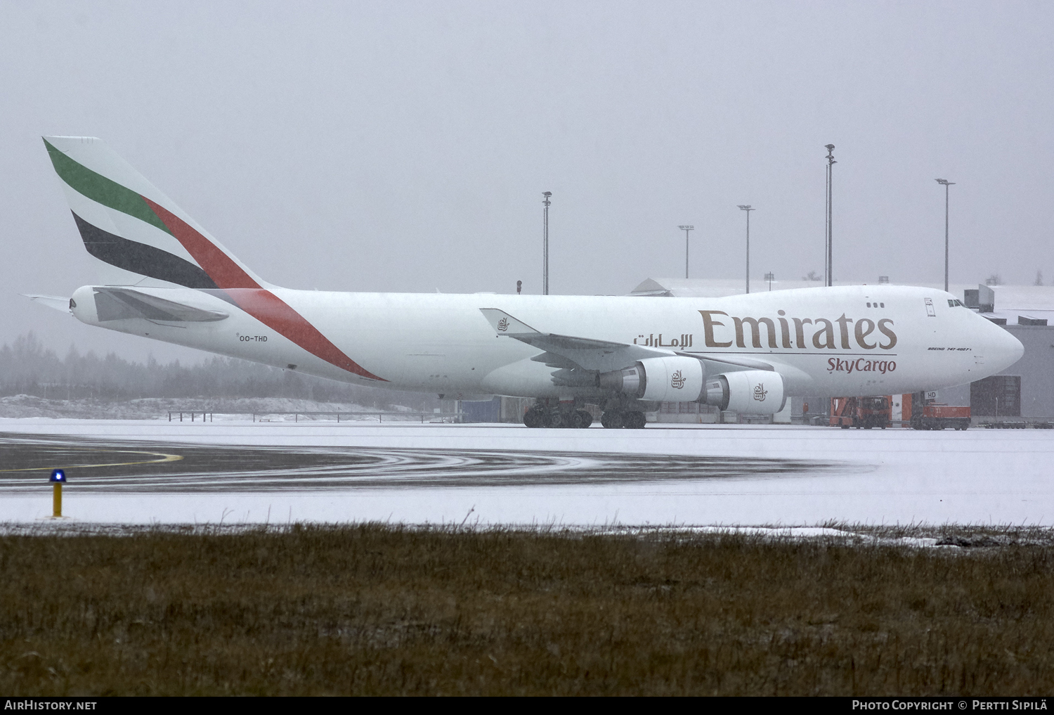 Aircraft Photo of OO-THD | Boeing 747-4HAF/ER/SCD | Emirates SkyCargo | AirHistory.net #118621