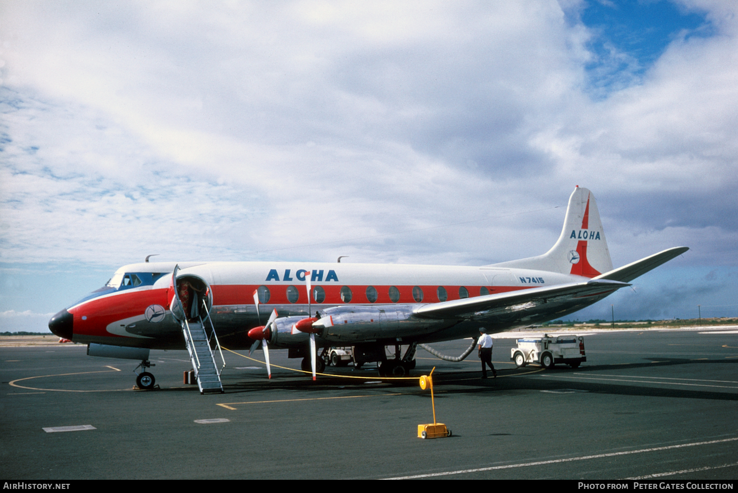 Aircraft Photo of N7415 | Vickers 745D Viscount | Aloha Airlines | AirHistory.net #118627