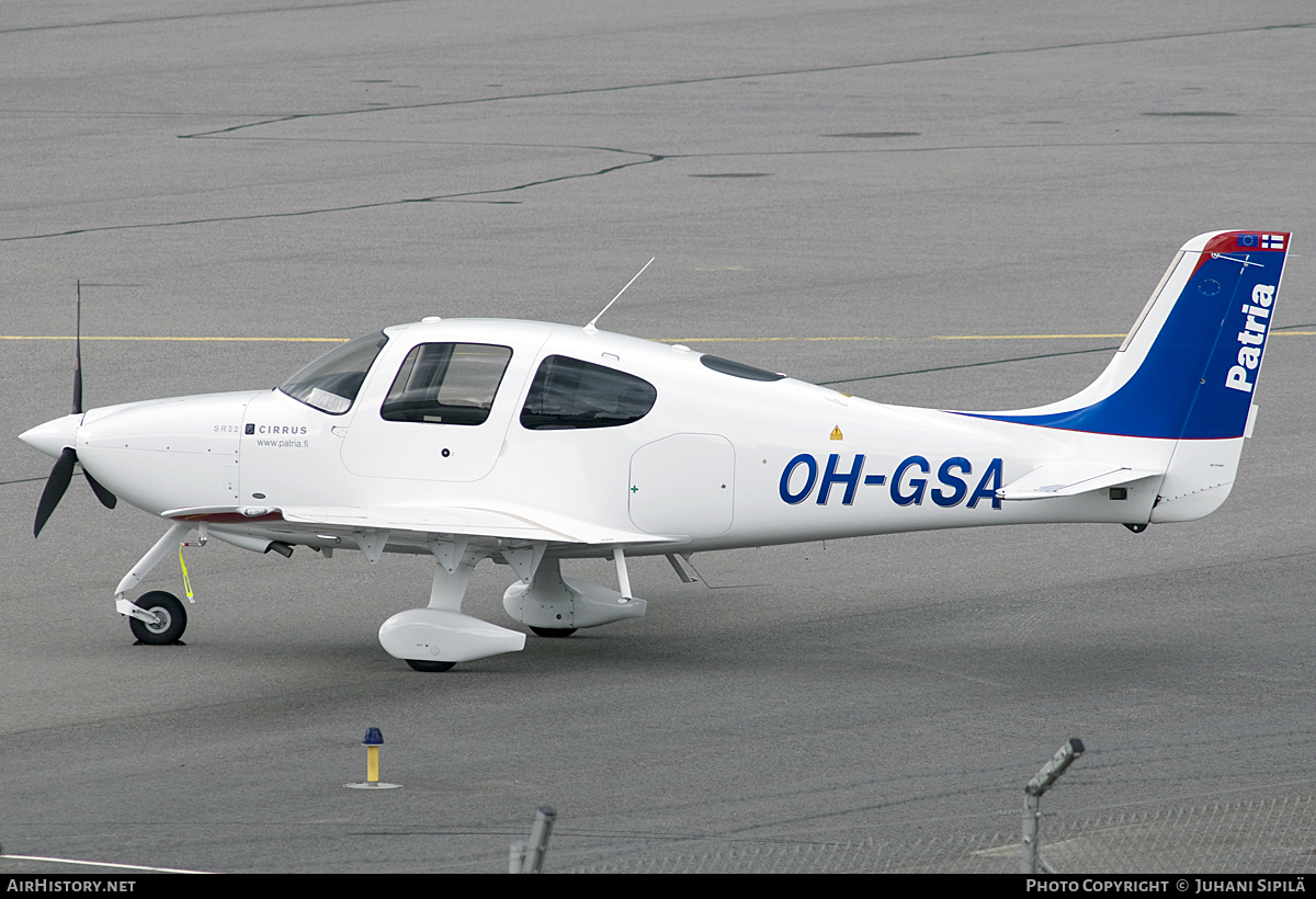 Aircraft Photo of OH-GSA | Cirrus SR-22 G3 | Patria Pilot Training | AirHistory.net #118684