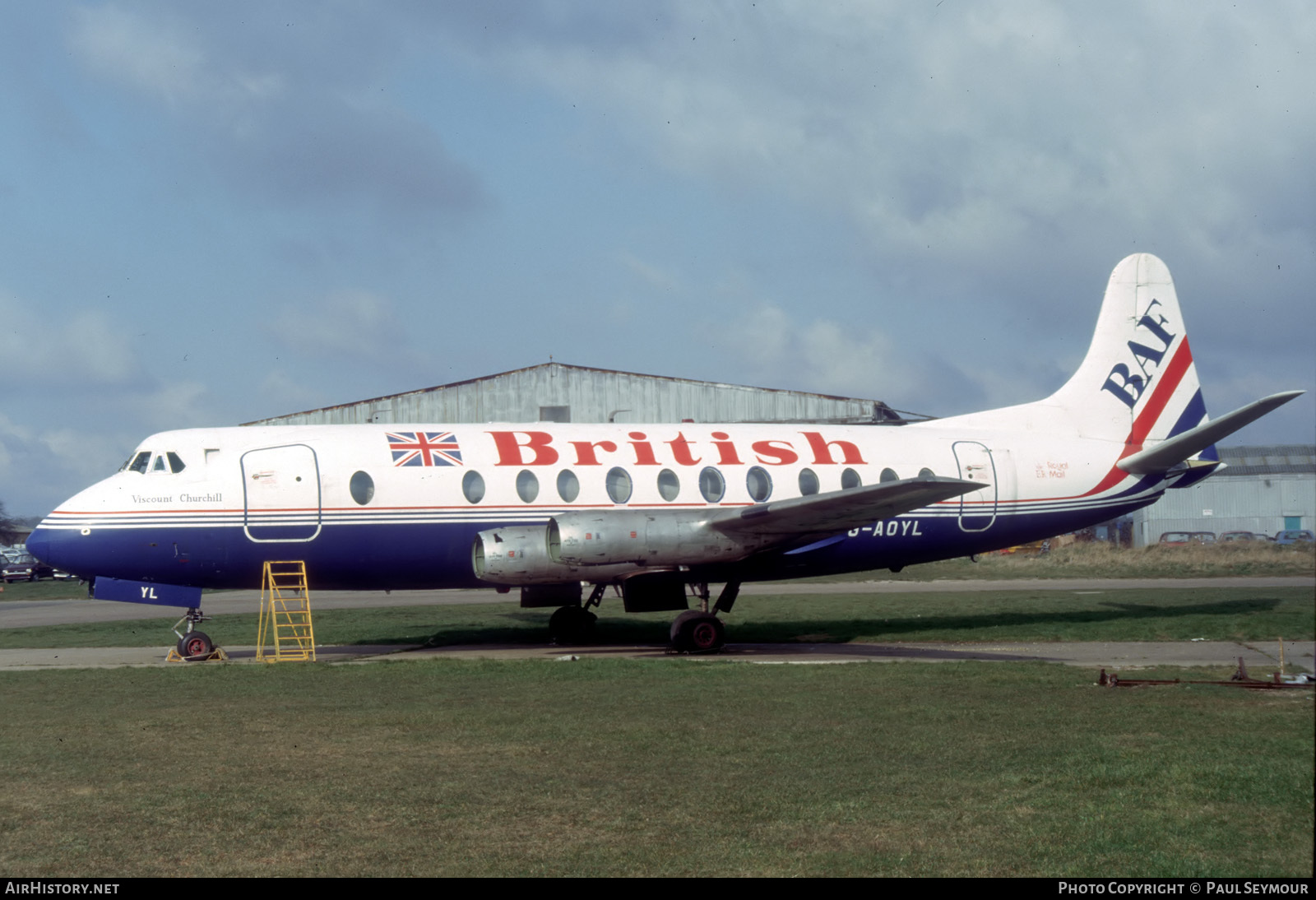 Aircraft Photo of G-AOYL | Vickers 806 Viscount | British Air Ferries - BAF | AirHistory.net #118715
