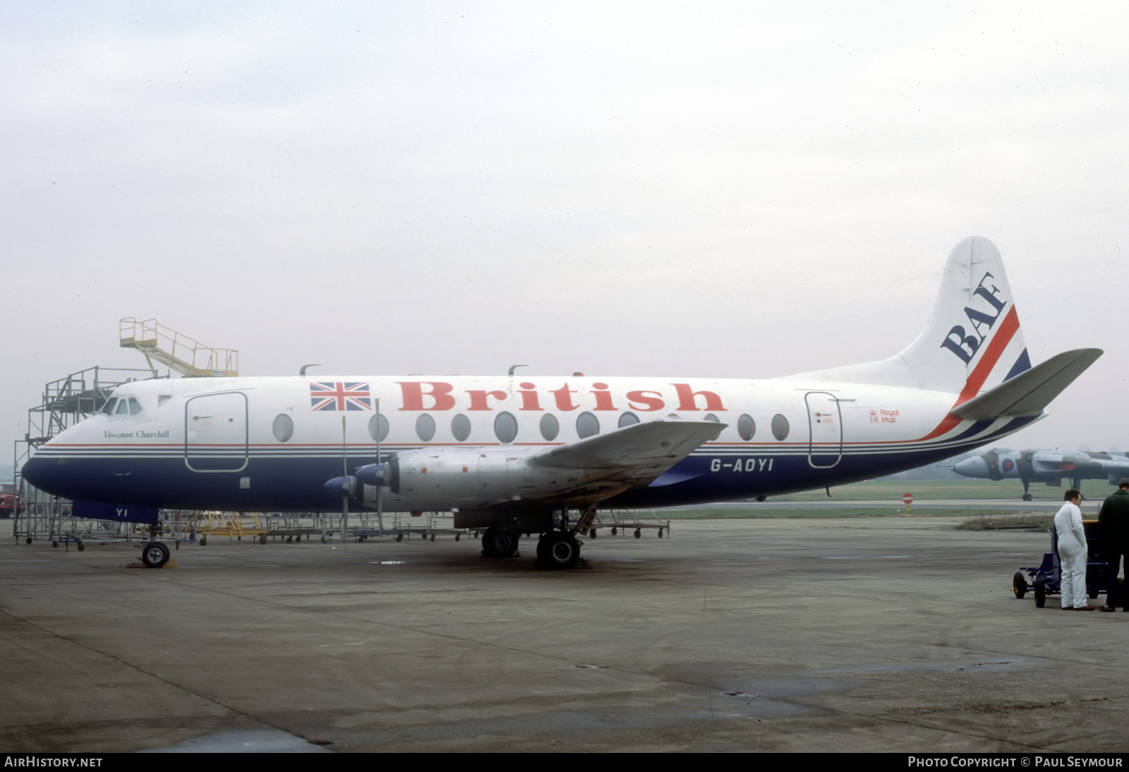 Aircraft Photo of G-AOYI | Vickers 806 Viscount | British Air Ferries - BAF | AirHistory.net #118724