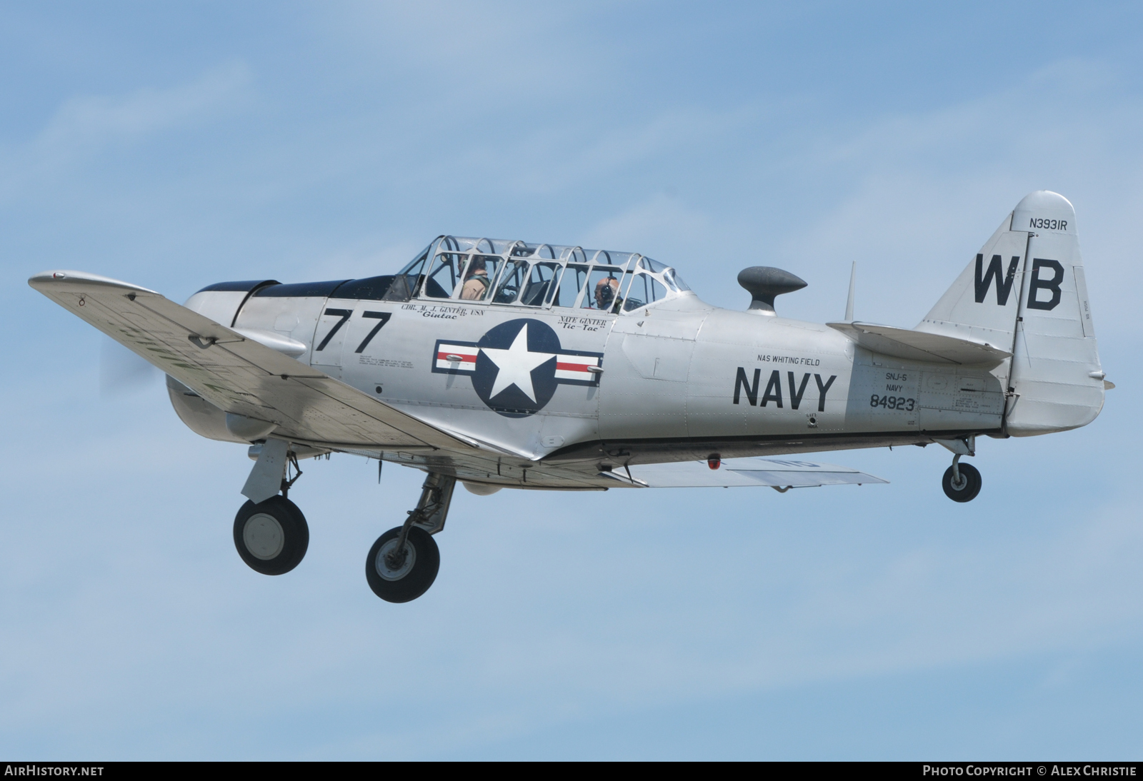Aircraft Photo of N3931R / 84923 | North American SNJ-5 Texan | USA - Navy | AirHistory.net #118746