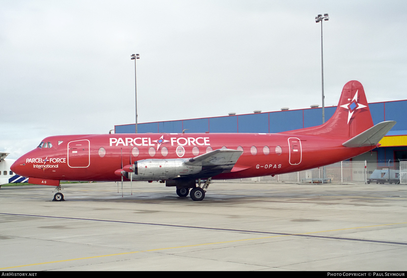 Aircraft Photo of G-OPAS | Vickers 806 Viscount | Parcelforce | AirHistory.net #118800