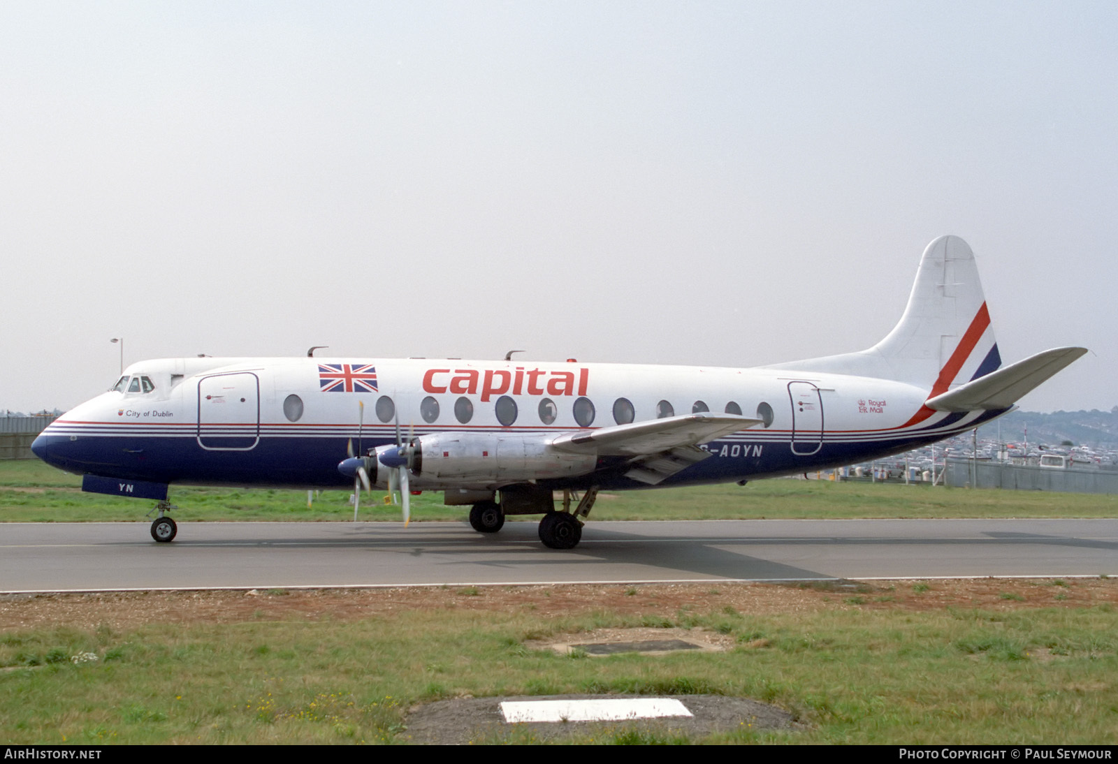 Aircraft Photo of G-AOYN | Vickers 806 Viscount | Capital Airlines | AirHistory.net #118825