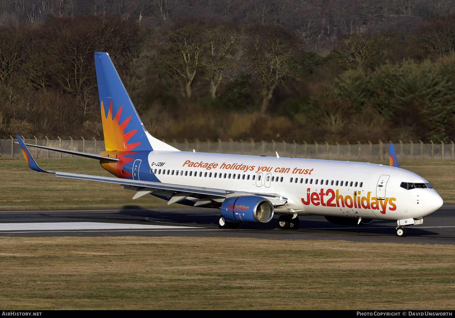 Aircraft Photo of G-JZBF | Boeing 737-800 | Jet2 Holidays | AirHistory.net #118882