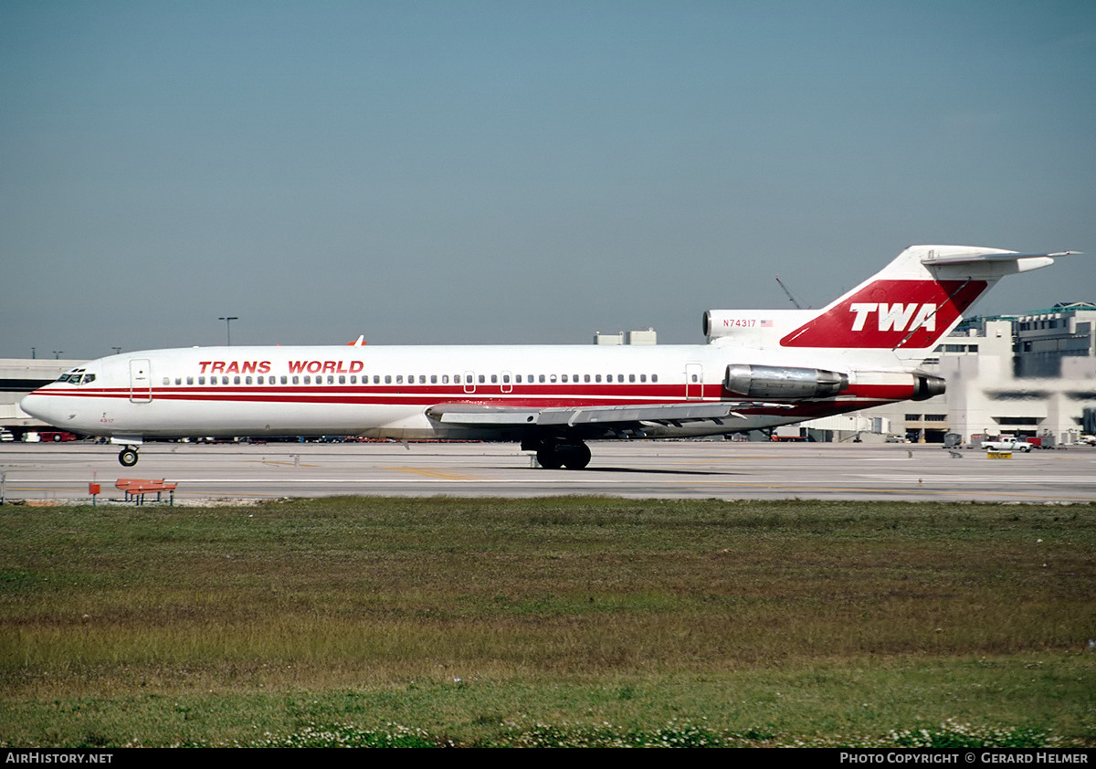 Aircraft Photo of N74317 | Boeing 727-231 | Trans World Airlines - TWA | AirHistory.net #118905
