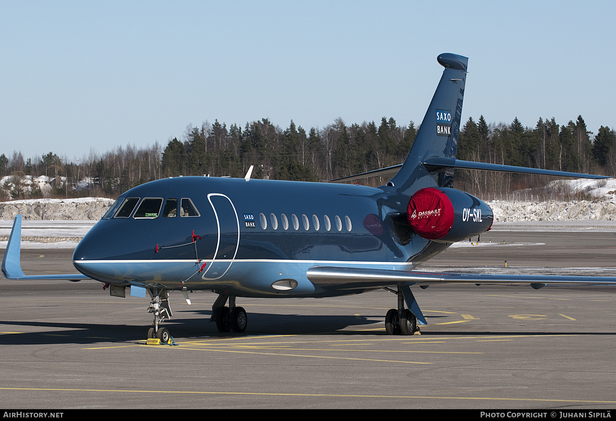 Aircraft Photo of OY-SKL | Dassault Falcon 2000LX | Saxo Bank | AirHistory.net #118916