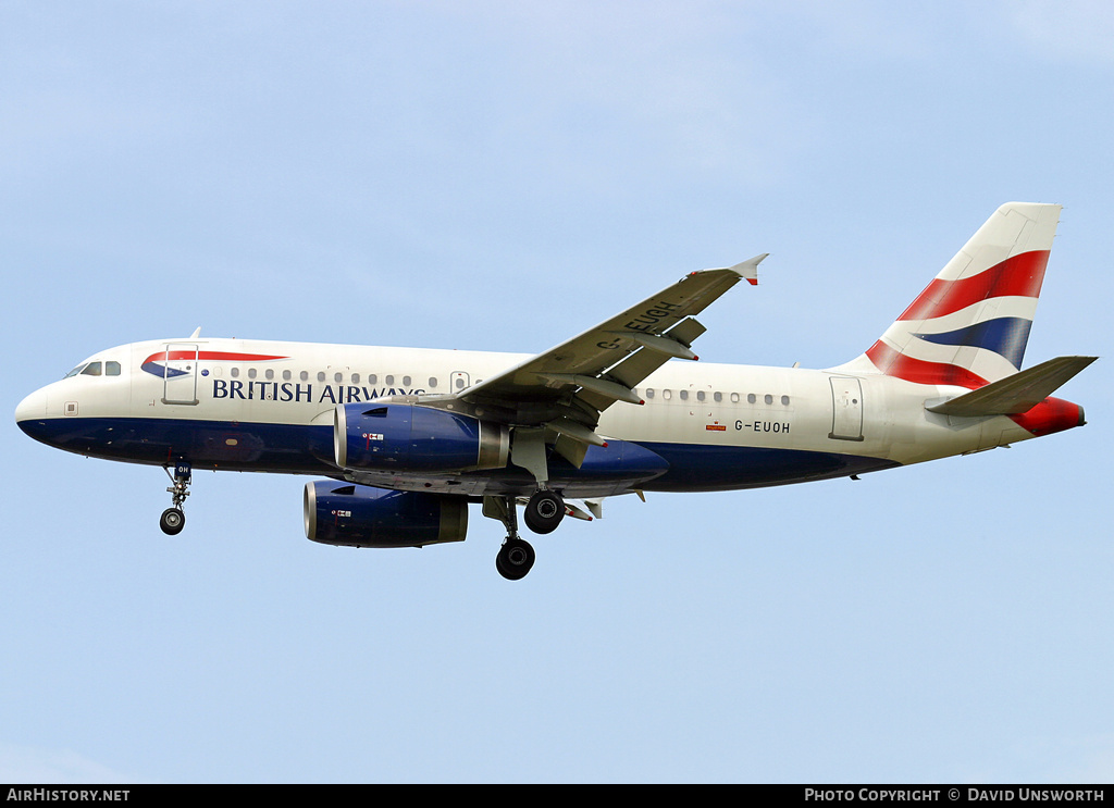 Aircraft Photo of G-EUOH | Airbus A319-131 | British Airways | AirHistory.net #118943