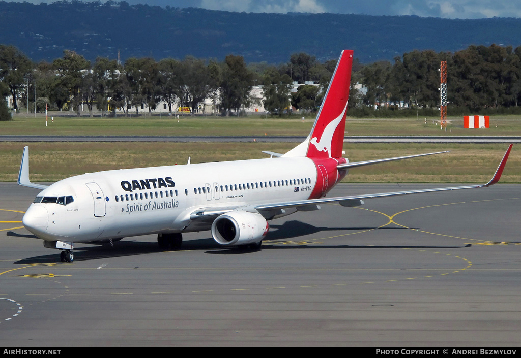 Aircraft Photo of VH-VYC | Boeing 737-838 | Qantas | AirHistory.net #118952