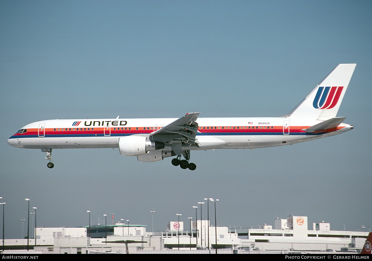 Aircraft Photo of N544UA | Boeing 757-222 | United Airlines | AirHistory.net #118980