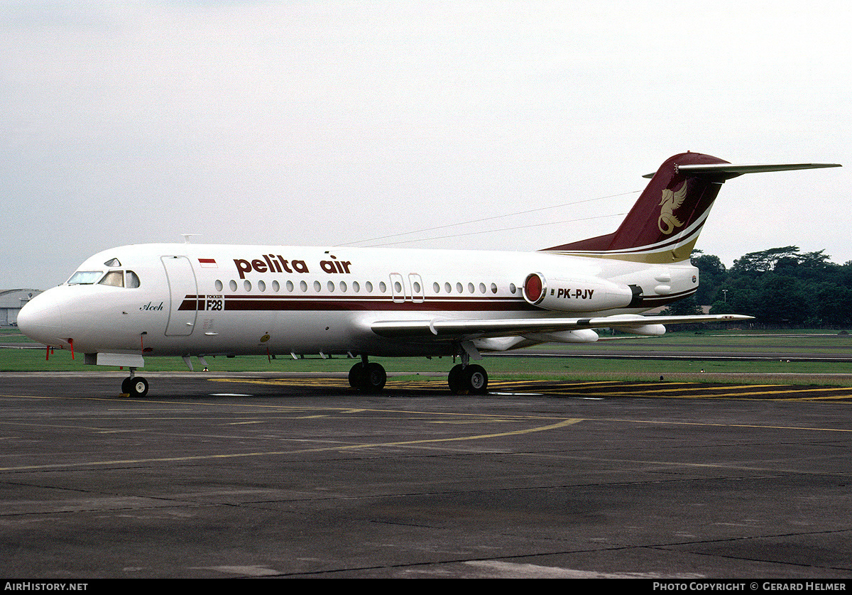Aircraft Photo of PK-PJY | Fokker F28-4000 Fellowship | Pelita Air Service | AirHistory.net #118982