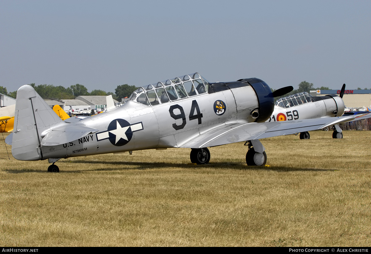 Aircraft Photo of N796WM | North American AT-6D Texan | USA - Navy | AirHistory.net #119046