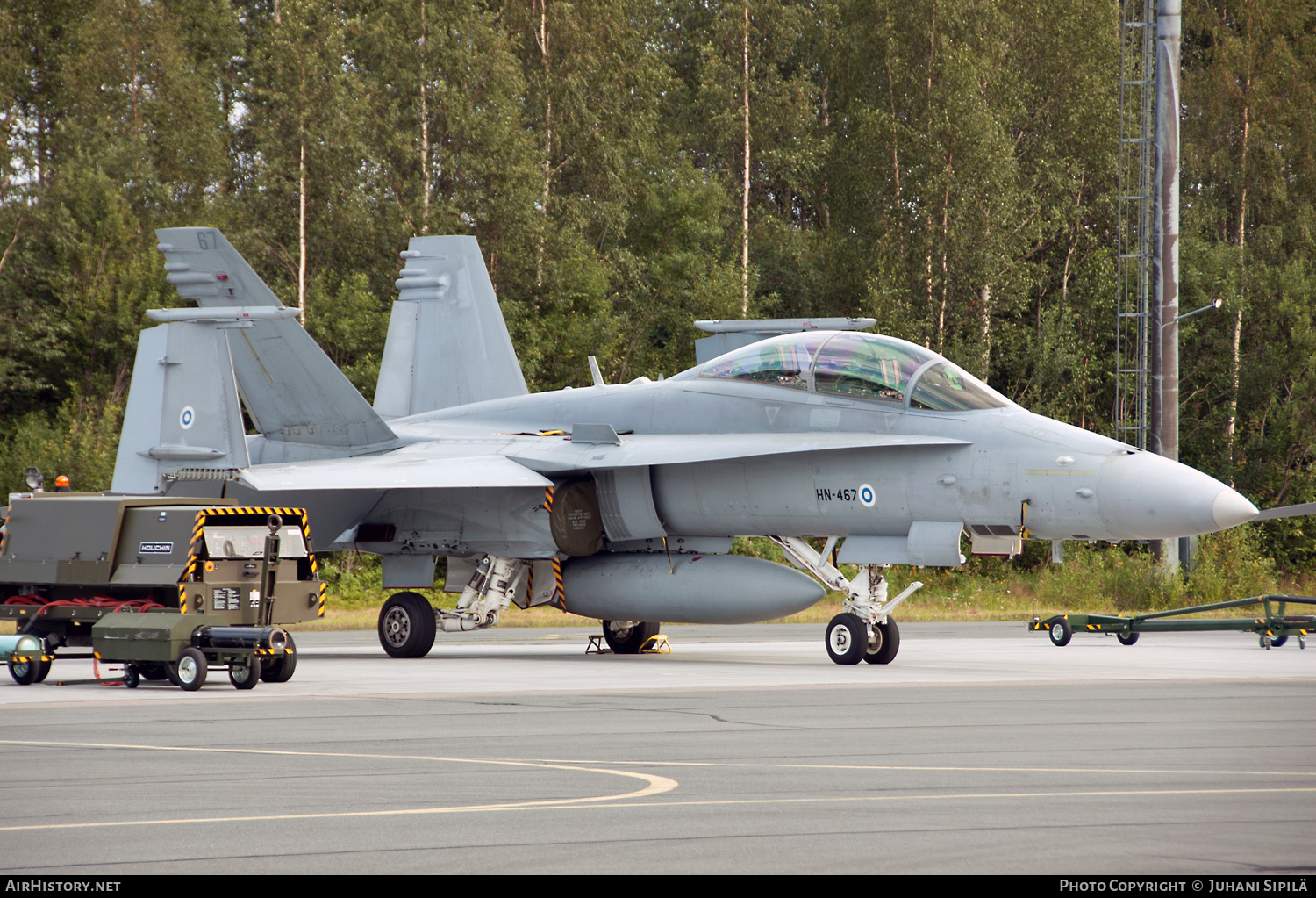 Aircraft Photo of HN-467 | McDonnell Douglas F/A-18D Hornet | Finland - Air Force | AirHistory.net #119060