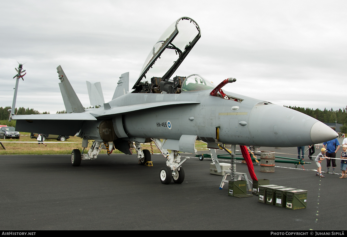 Aircraft Photo of HN-465 | McDonnell Douglas F-18D Hornet | Finland - Air Force | AirHistory.net #119067