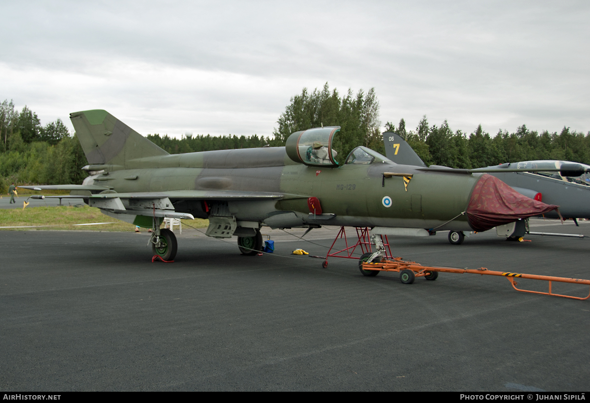 Aircraft Photo of MG-129 | Mikoyan-Gurevich MiG-21bis | Finland - Air Force | AirHistory.net #119070